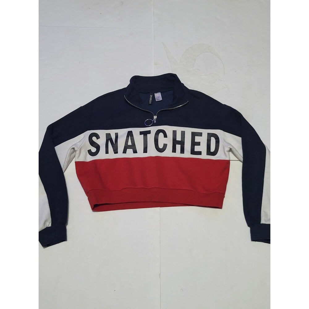(#2)Divided H&M Womens Long Sleeve Cropped 1/4 Zip Pullover Sweater Size Women S